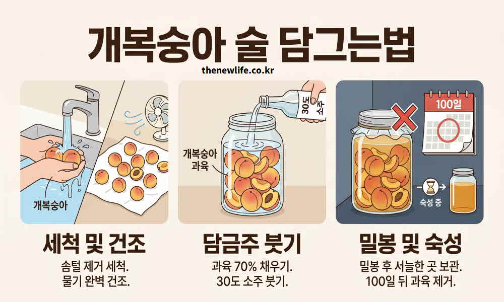 개복숭아 술 담그는법