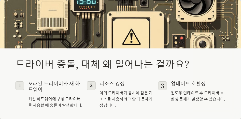 윈도우11 드라이버 충돌 오류 해결