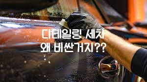디테일링 세차를 하고 있는 장면