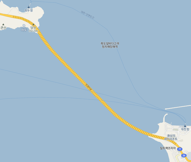 보령해저터널 위치