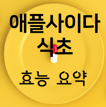 애플사이다식초 효능 요약