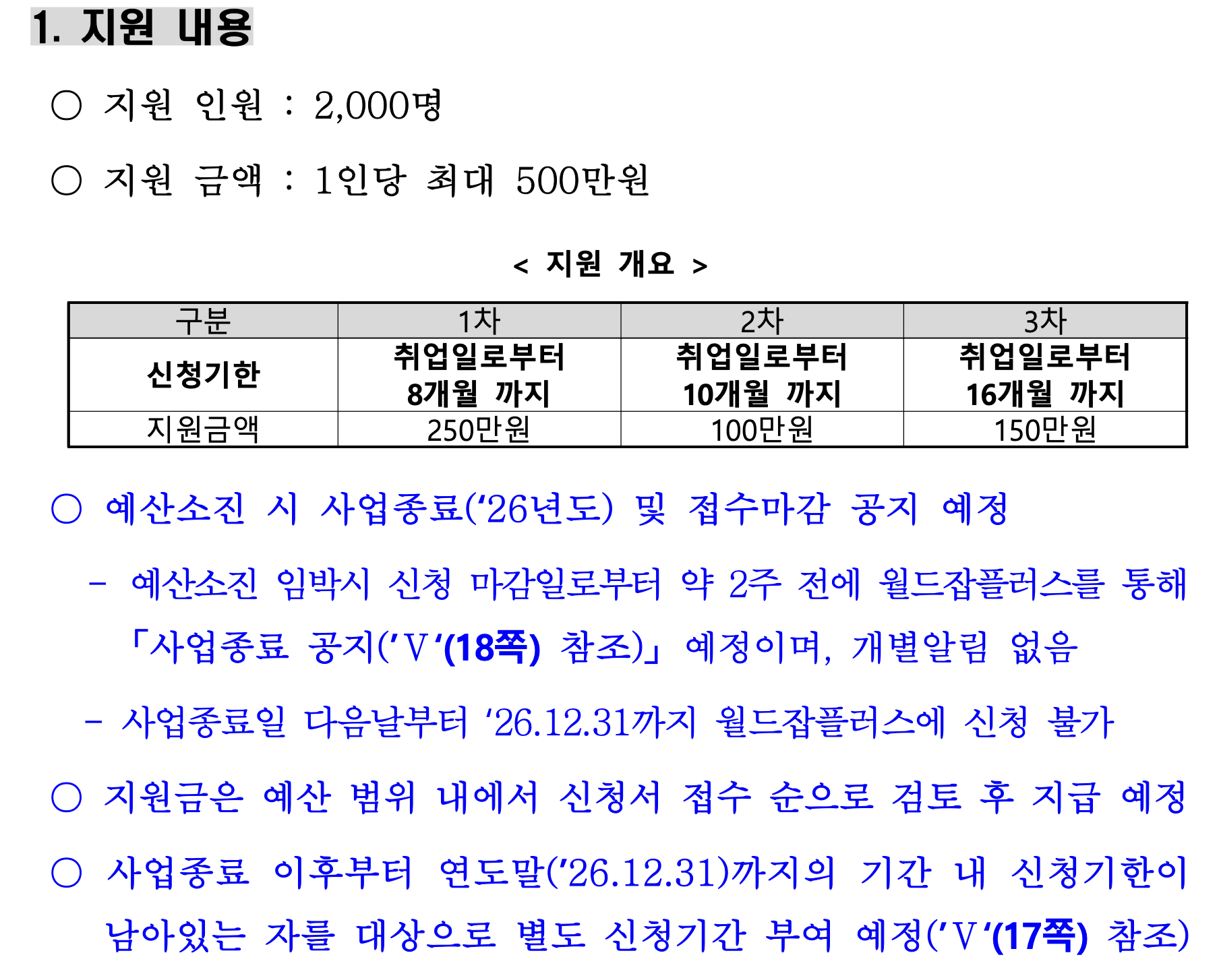 공문 지원 내용