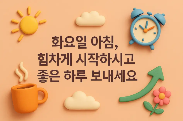 직장동료-화요일-인사말