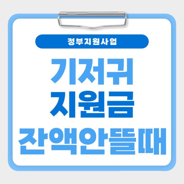 기저귀지원금 잔액 안뜰 때 해결법 – 4가지 체크리스트