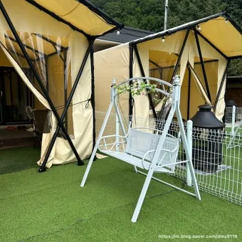 포천애견글램핑 포천 애견식당 당일치기 글램핑 해피캠핑 바베큐 바우어캠프 포천 완벽 체험_2