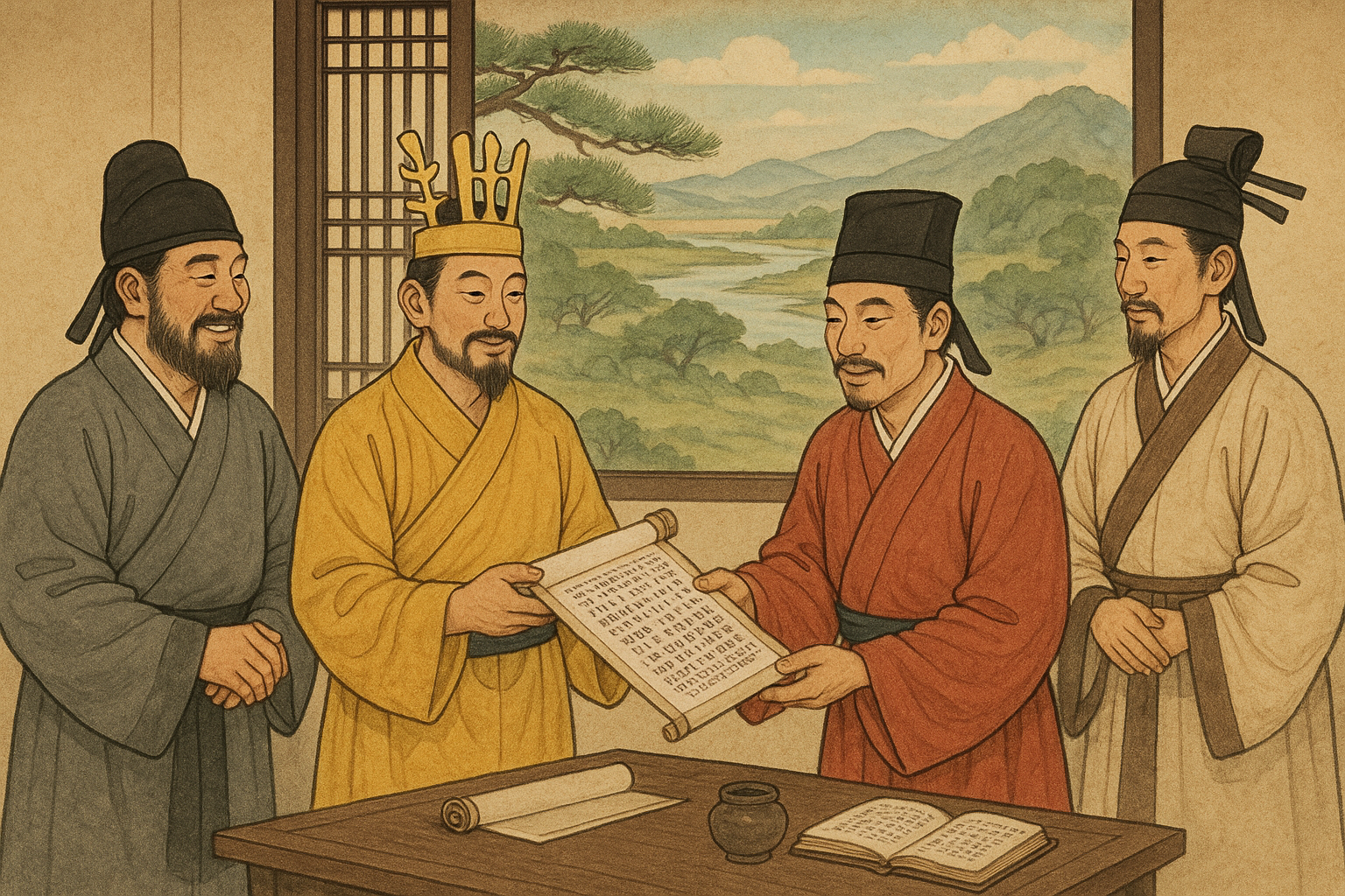 삼국의 창 밖으로 – 고대 한국의 외교와 문화 교류