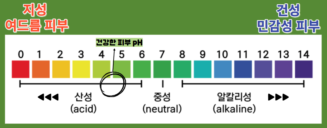 피부 타입별 pH 수치
