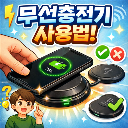 무선 충전기 사용법