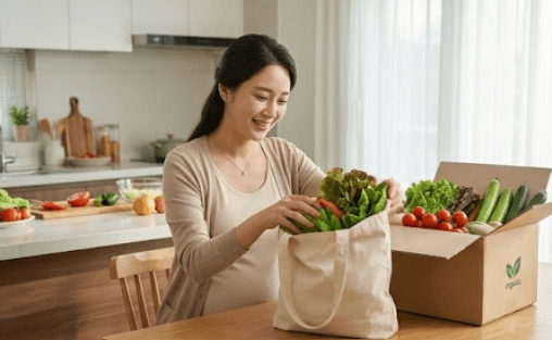임산부 친환경 농산물 꾸러미 신청