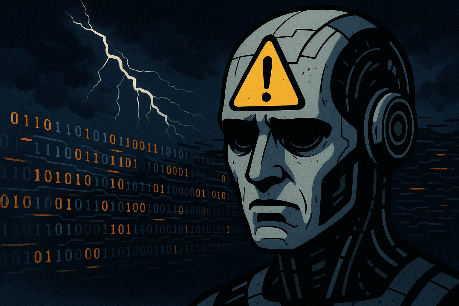 오픈AI 신형 모델 O3와 O4미니의 환각 문제를 상징하는 이미지