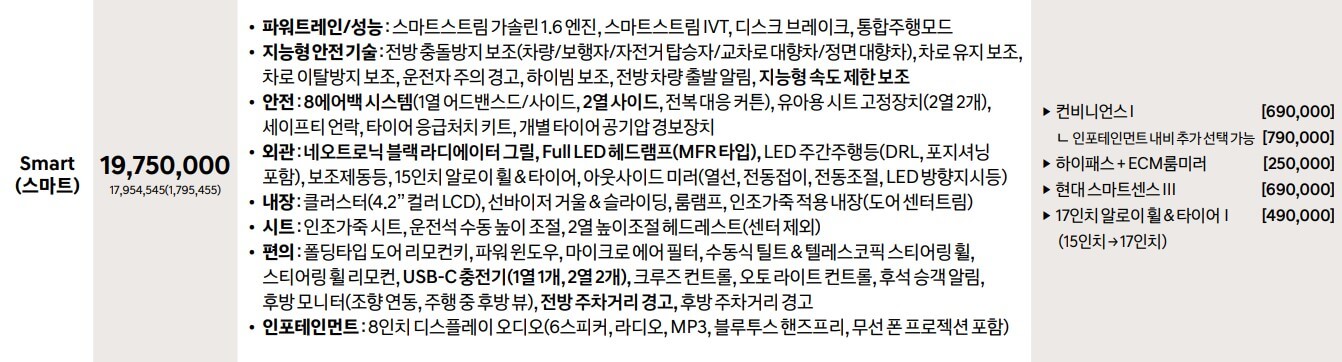 아반떼 스마트 트림