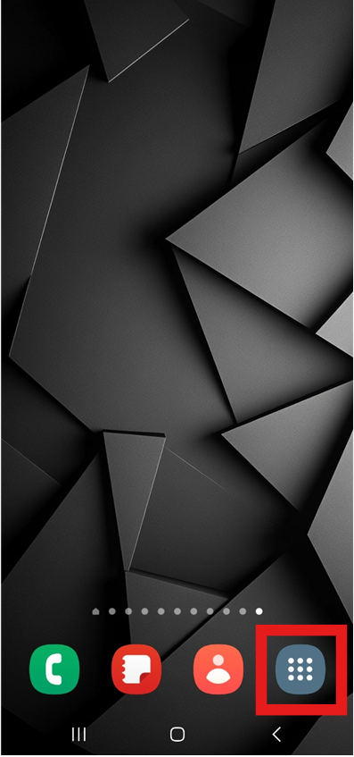 갤럭시 스마트폰 홈화면에서 앱스 버튼 추가하는 방법