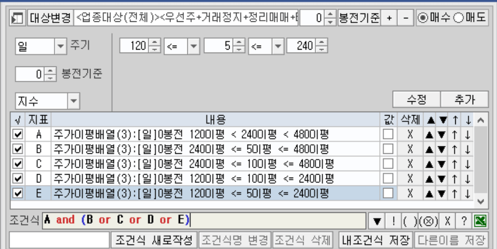조건검색기 제작 예시 3)