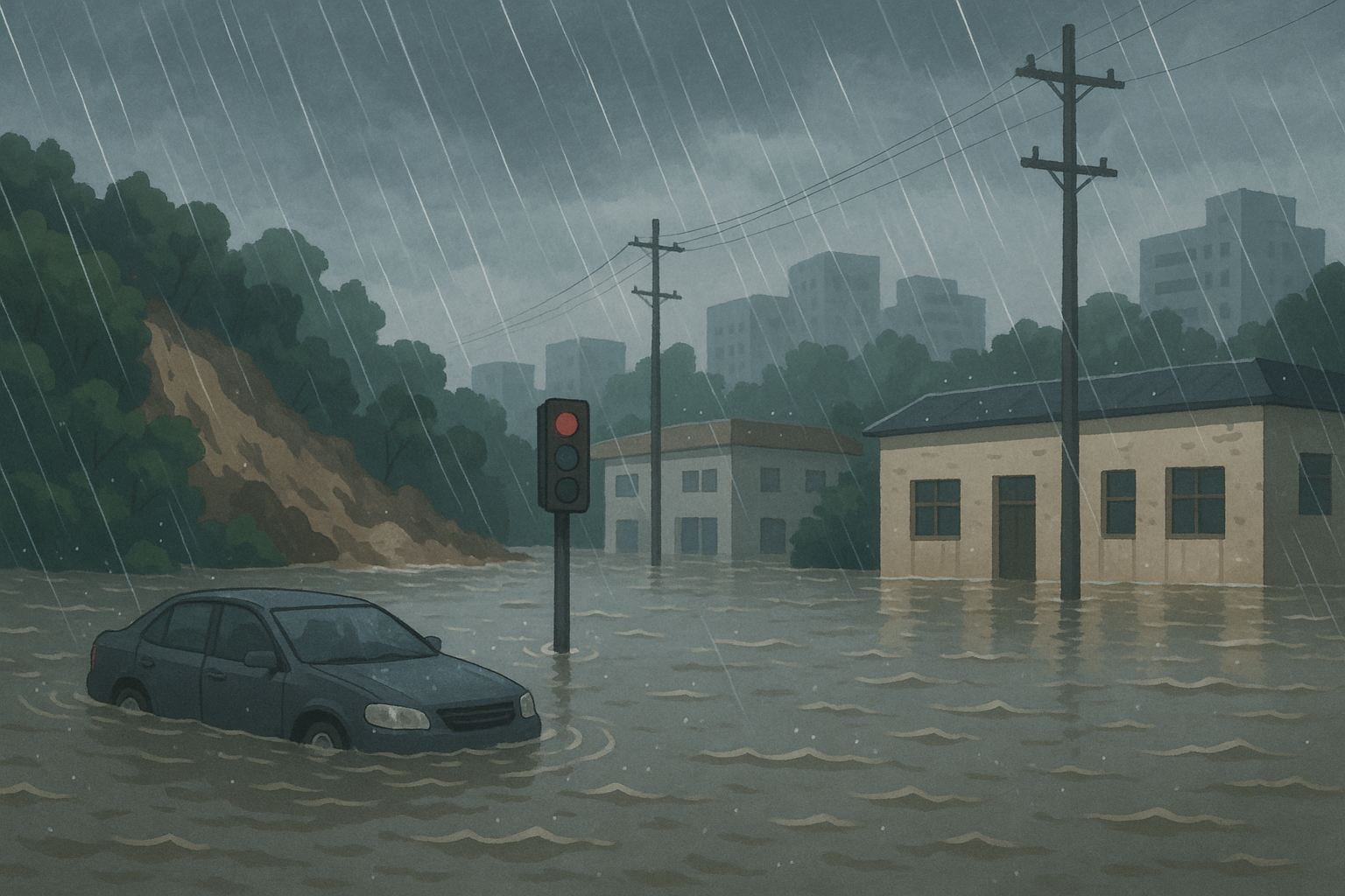 기록적 집중호우, 우리집은 안전할까? 산사태&middot;침수 대처법 정리