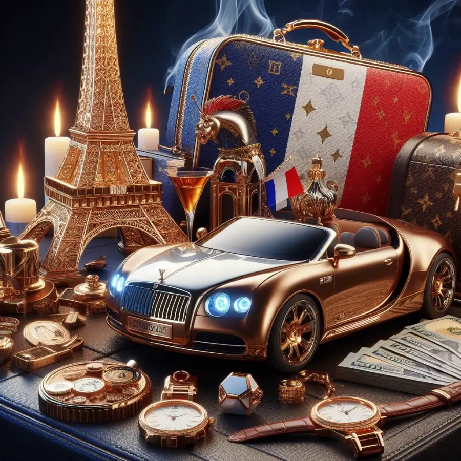 명품 브랜드인 루이뷔통 Louis Vuitton을 표현한 그림