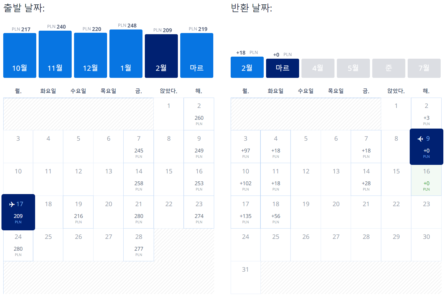 브로츠와프 직항