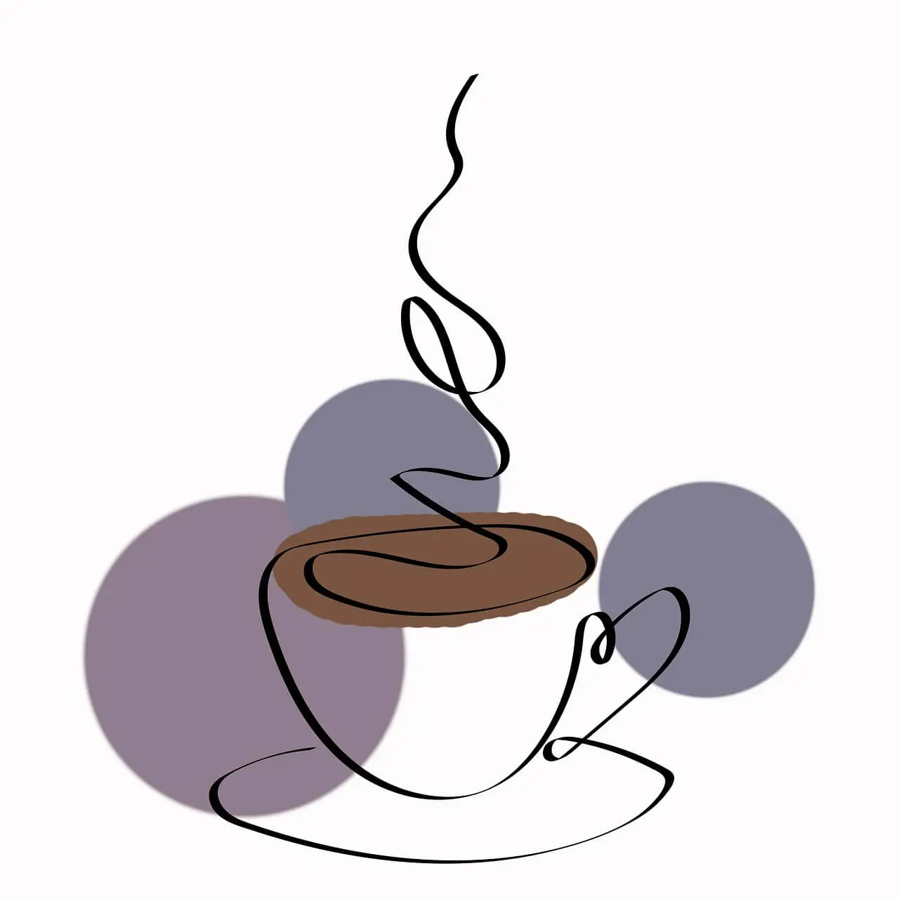 마음이 흔들릴 때 생각이 복잡해지는 상태를 표현한 미니멀 일러스트