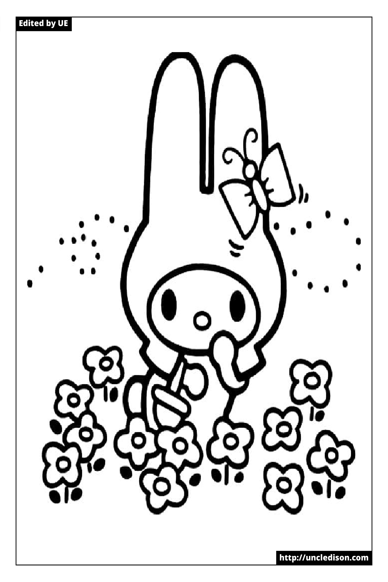 마이멜로디 색칠공부 도안