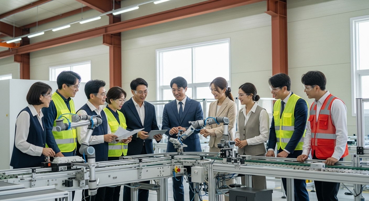 기업들이 고용을 유지하고 새로운 사업 기회를 모색하는 광양시 산업 현장의 모습.