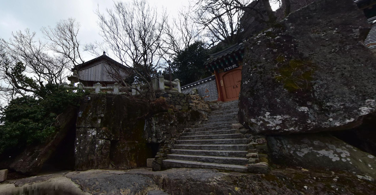 향일암 전경 사진 이미지