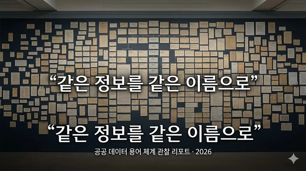 공공 데이터의 코드 체계는 이름만으로는 구분할 수 없는 정보들을 숫자와 문자의 조합으로 체계적으로 분류하고 식별하는 방식에 가깝다.
