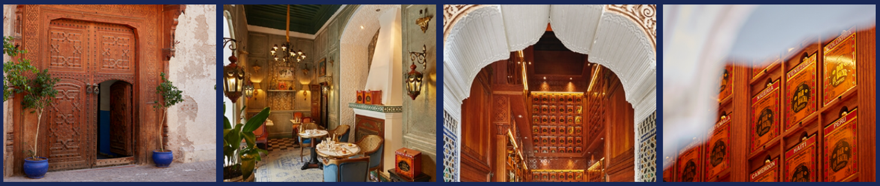 모로코의 바샤커피 매장