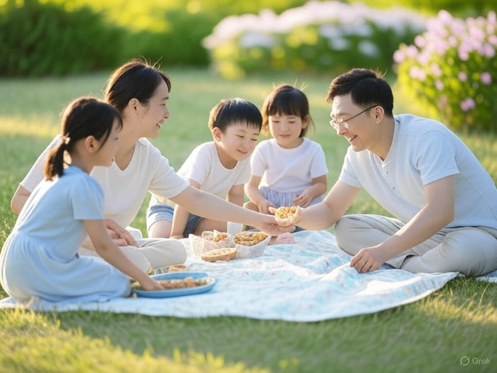 야외놀이 음식도 맛있어요
