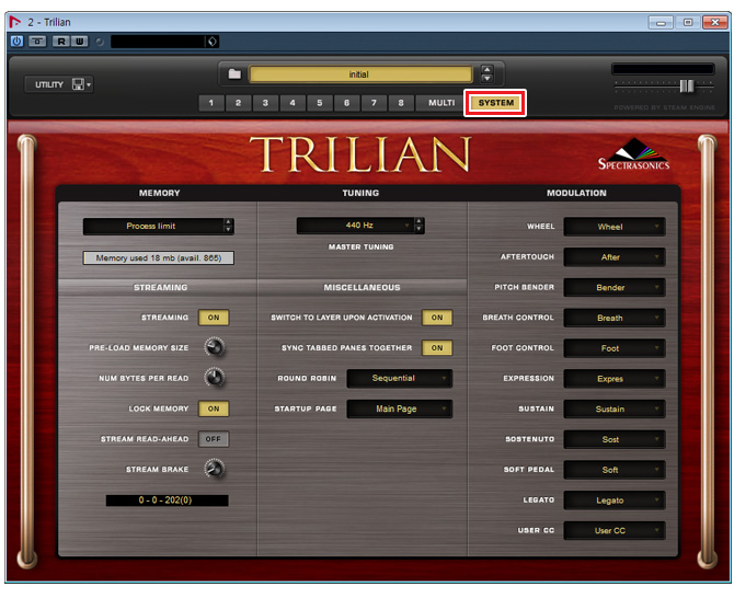 VSTi 베이스 bass 틀리리안 trilian 사용 방법