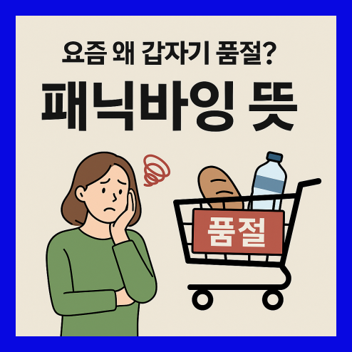 패닉 바잉뜻부터 사례까지 알아보기