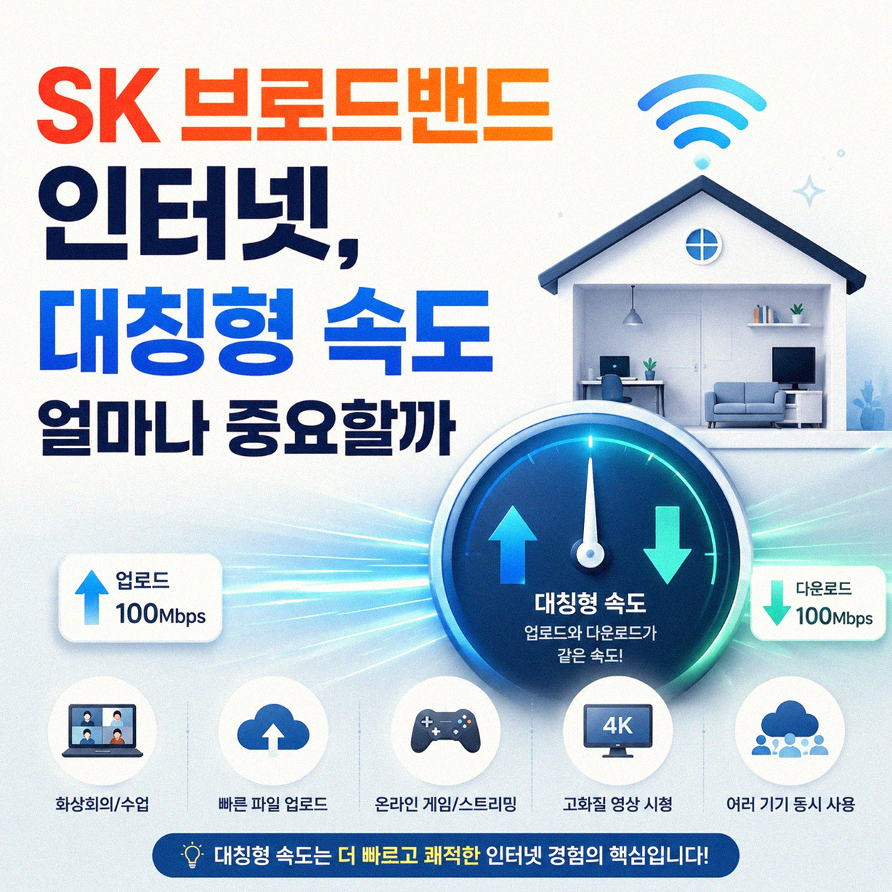 SK 브로드밴드 대칭형 인터넷 가능한 곳은 어디일까