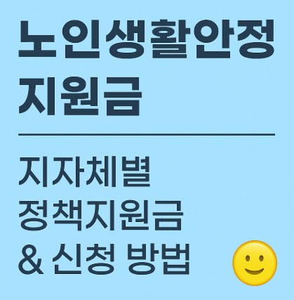 노인생활안정 지원금 - 지자체별 정책지원금 &amp; 신청 방법 사진