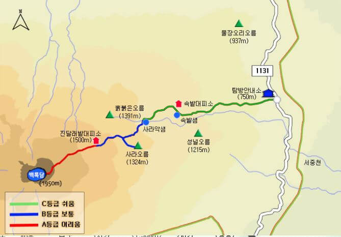 성판악탐방로 &ndash; 가장 긴 정복 코스