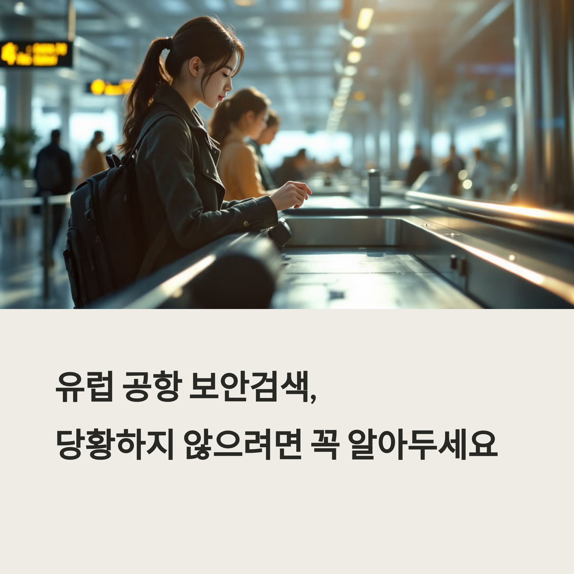 유럽 공항 보안검색,