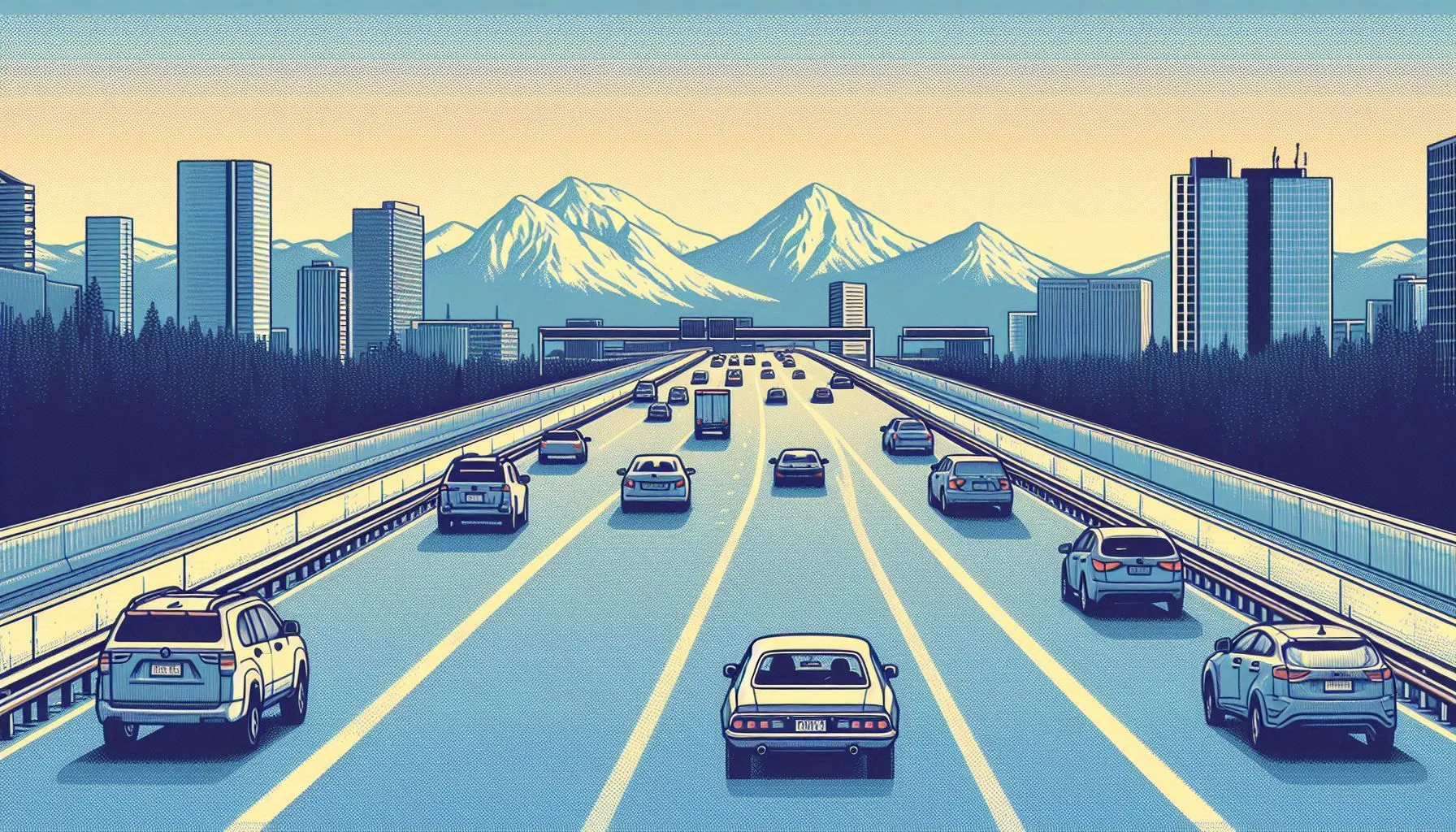 고속도로 1차선 정속 주행