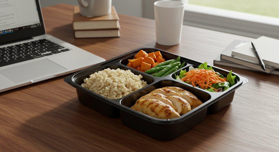 바쁜 직장인을 위한 균형 잡힌 -도시락