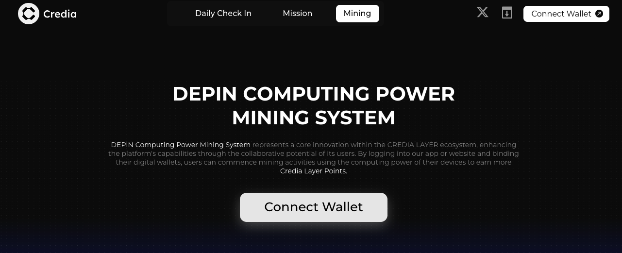 크레디아 credia 채굴방법