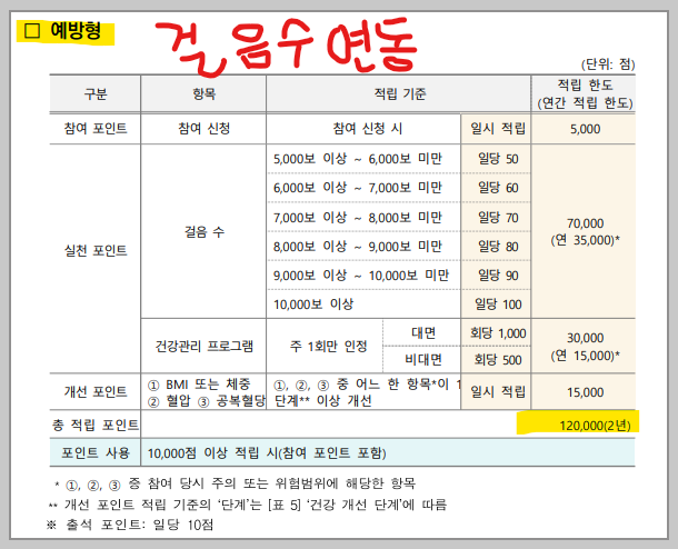 건강지원금 예방형