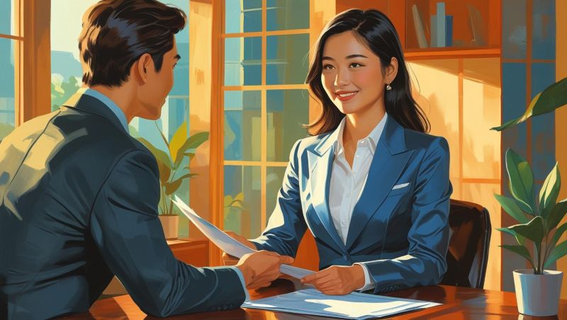 서류를 접수하는 이미지