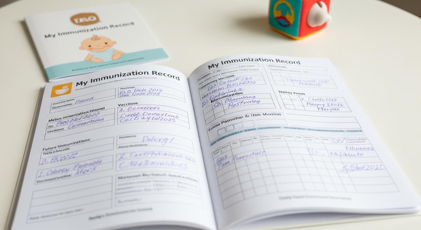 아기 예방접종 수첩