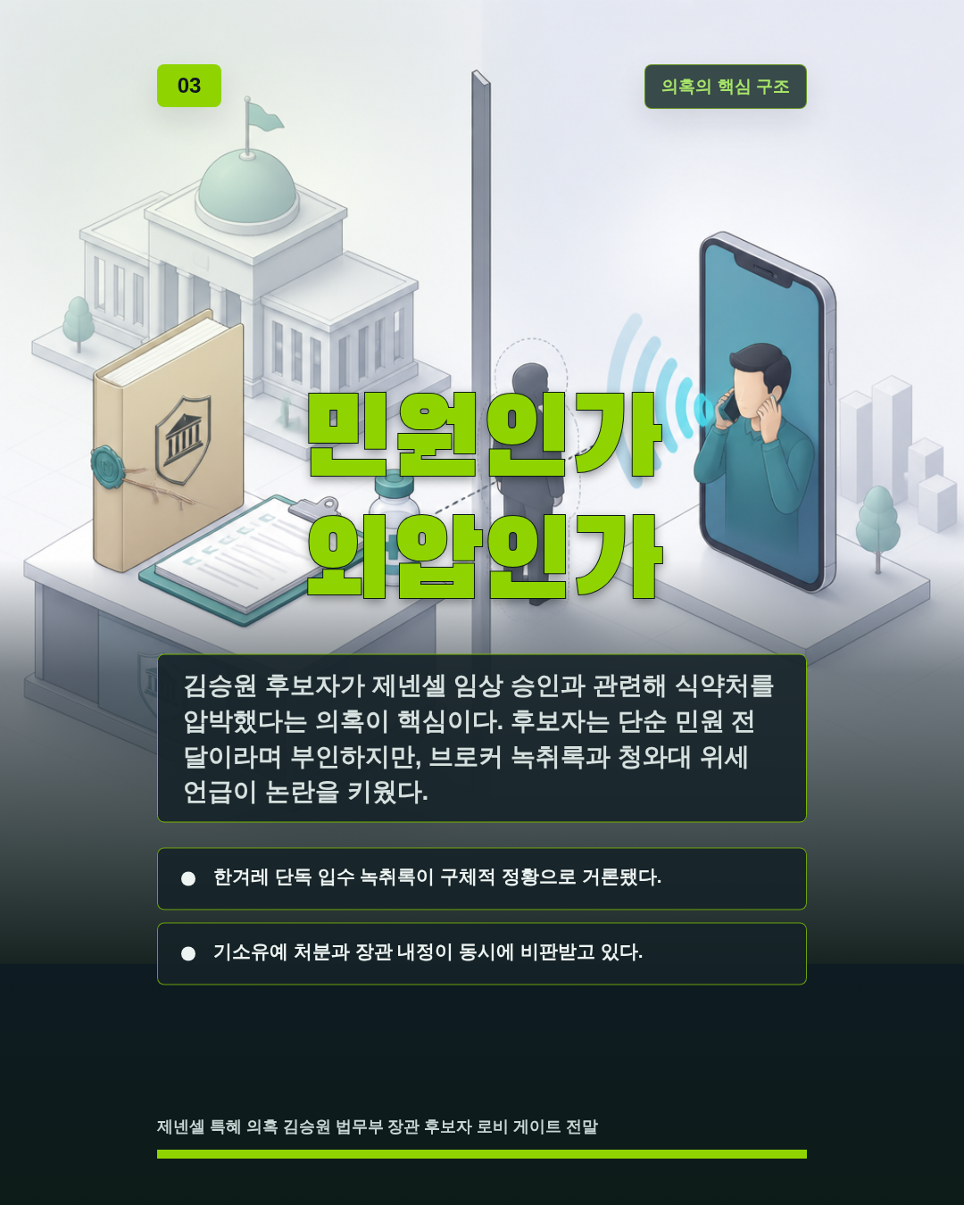 민원인가 외압인가