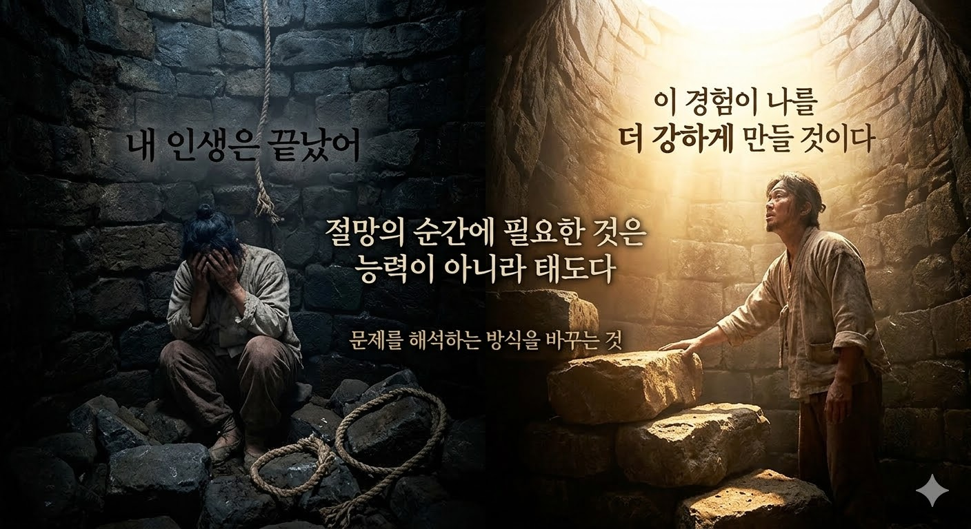 절망의 순간에 필요한 것은 능력이 아니라 태도다