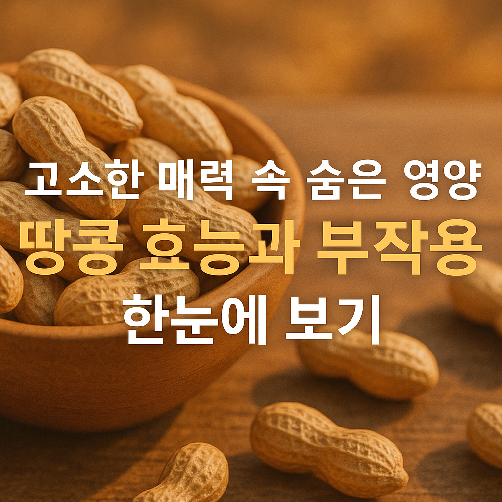 땅콩 효능과 부작용 한눈에 보기, 고소한 매력 속 숨은 영양