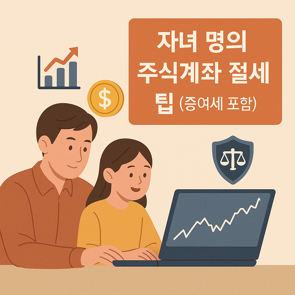 자녀 명의 주식계좌 절세 팁 (증여세 포함)