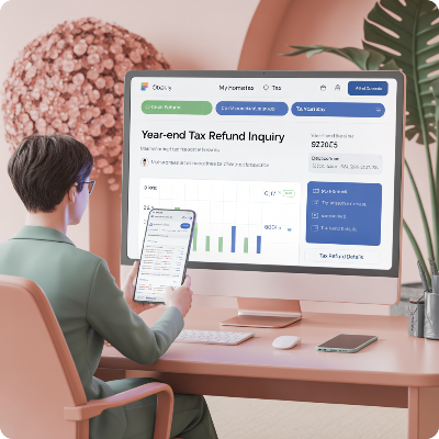 연말정산 환급금 조회 이미지