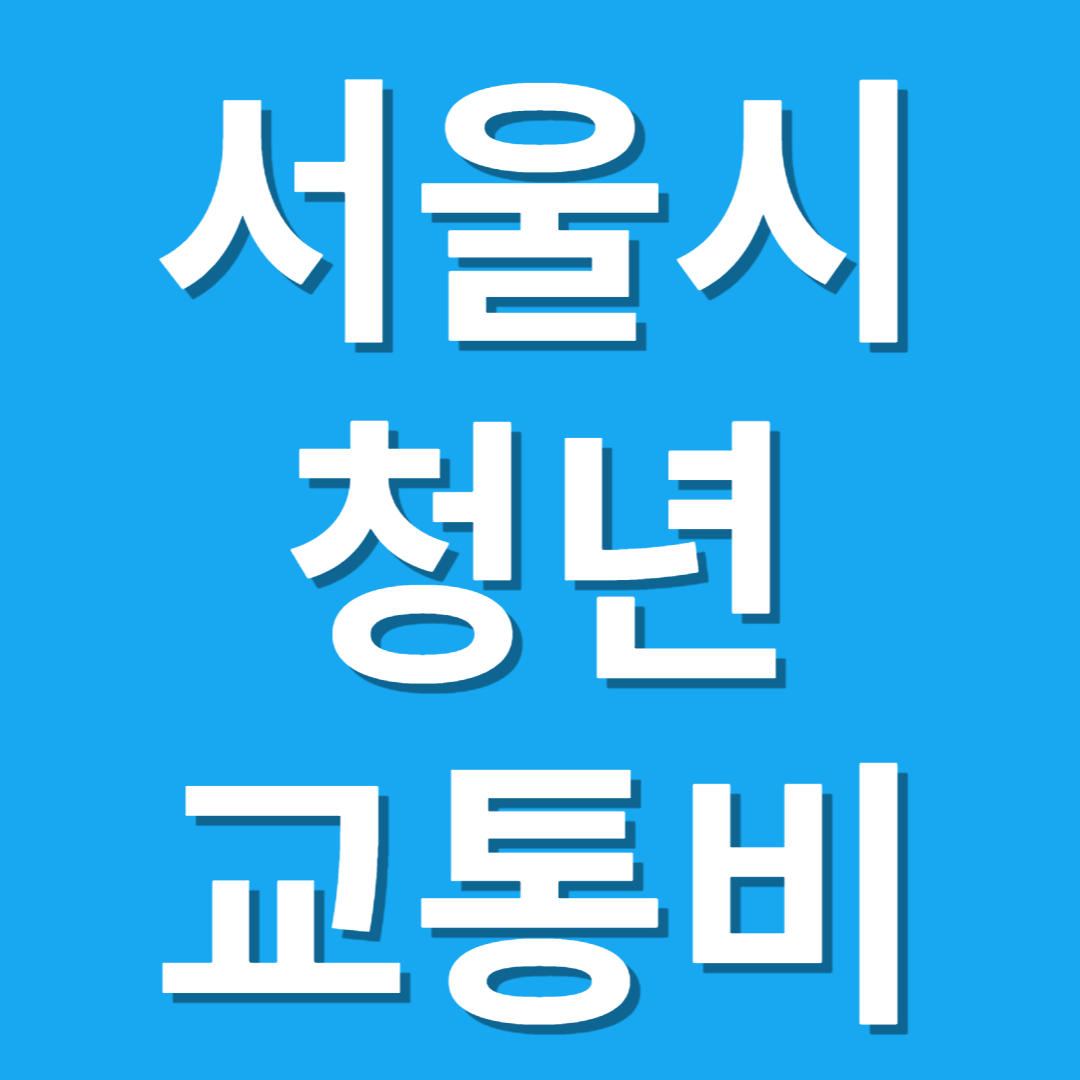 서울시 청년 교통비 지원 신청 방법