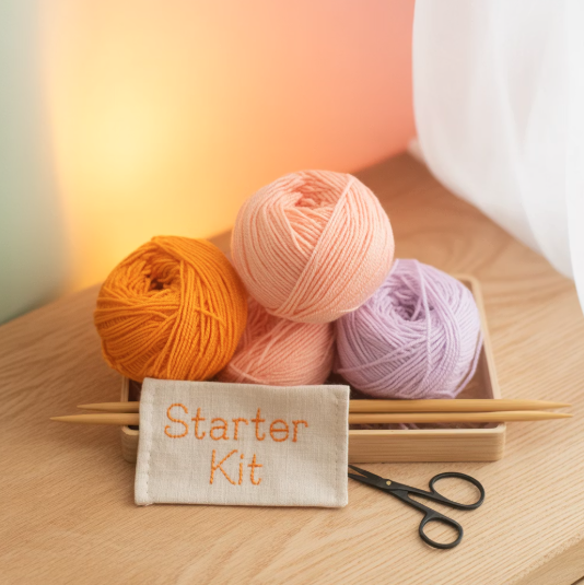 뜨개 초보자를 위한 가이드 섹션 이미지