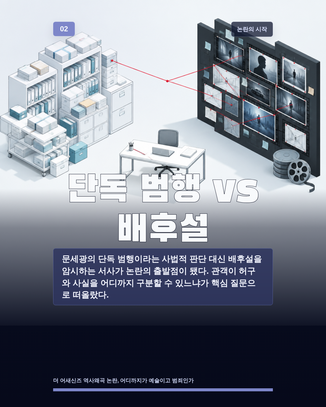 단독 범행 vs 배후설