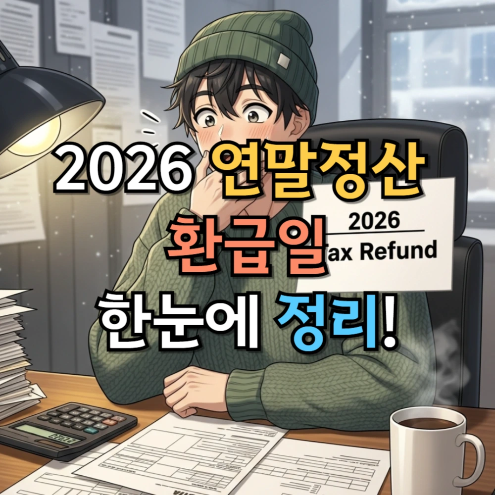2026 연말정산 환급일 한눈에 정리!