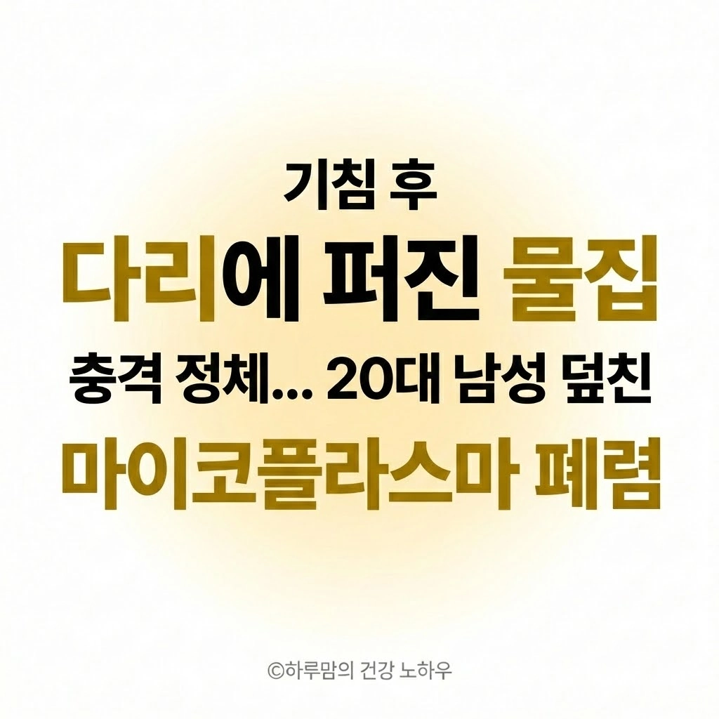 기침 후 다리에 퍼진 물집의 충격 정체&hellip; 20대 남성 덮친 마이코플라스마 폐렴