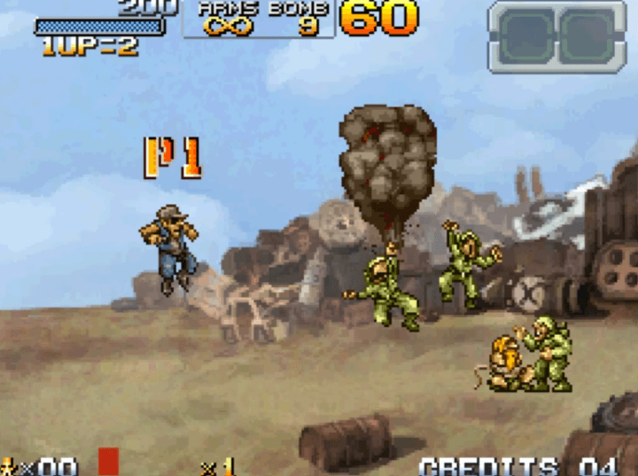 메탈슬러그7-닌텐도DS게임-시작-화면